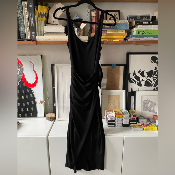 Reformation Black stretch-Jersey midi ‘Kaila’ Dress - Picture 3 of 5